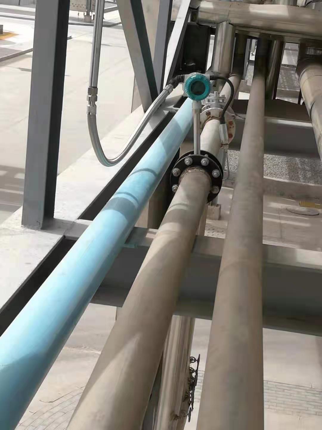 化工厂涡街流量计，安装调试完毕-艾丝特仪表